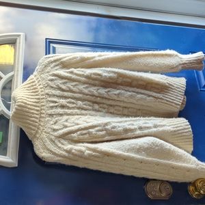 Fuzzy, Oversized White Sweater